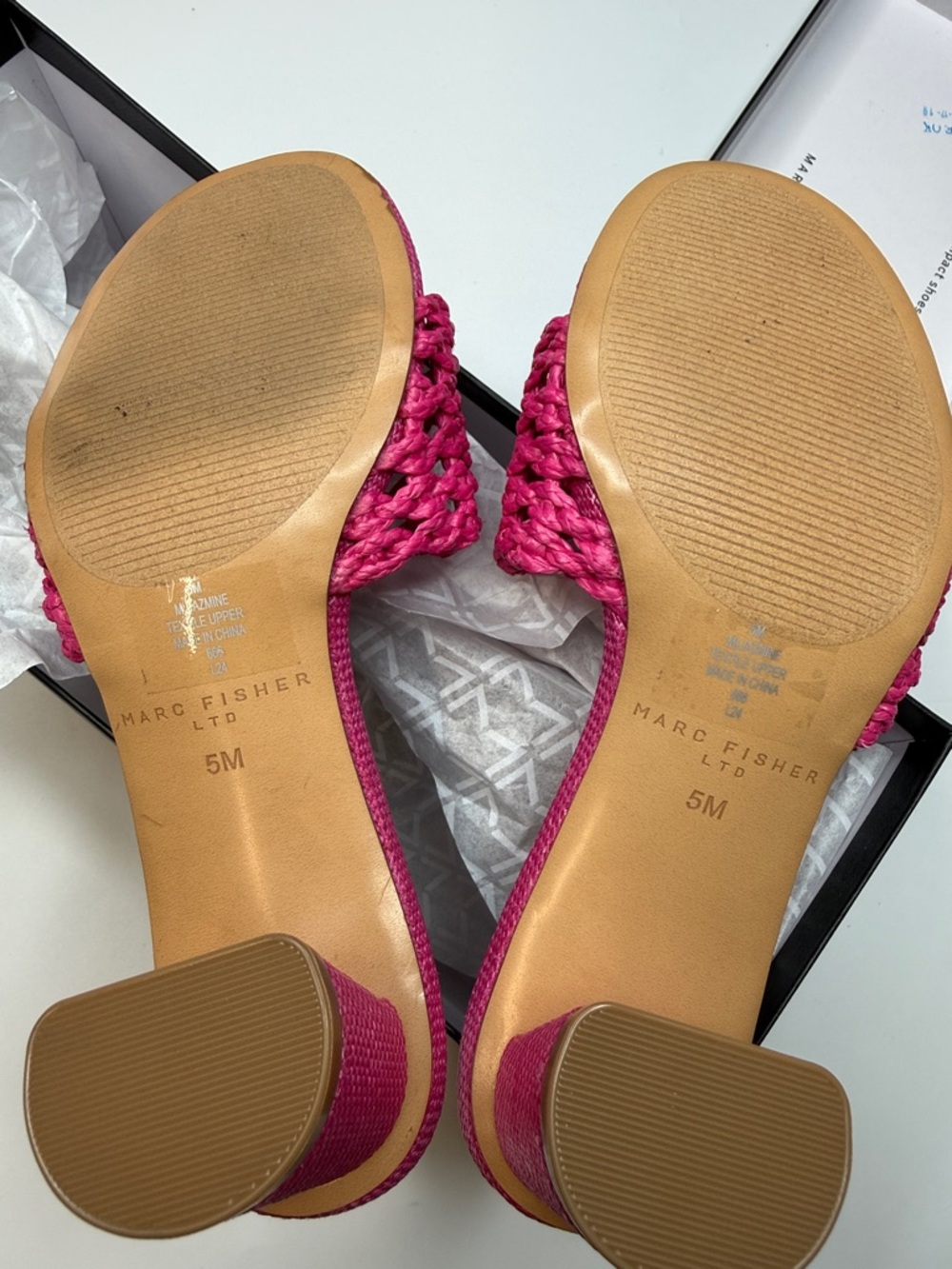 Marc Fisher LTD Women's Jazmine Woven Slip-On Sandals- Size 5M - Picture 8 of 10